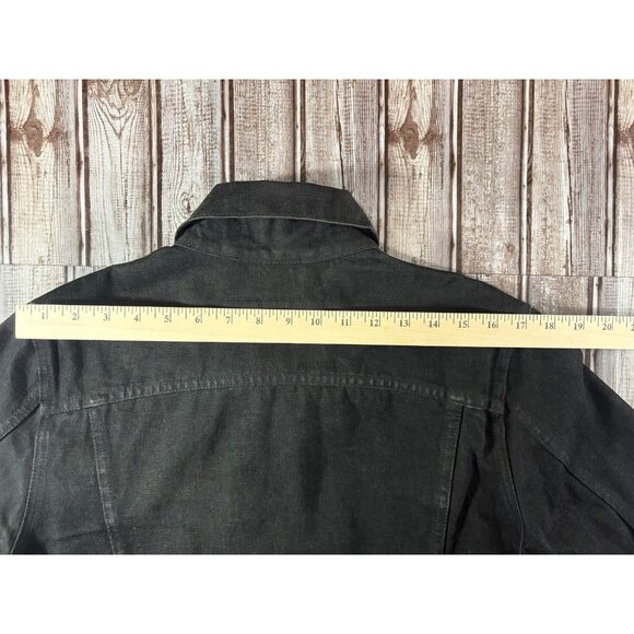 Rogue Territory RGT Nihon Menpu denim Supply Jacket sz L color Black made in USA - Picture 8 of 9